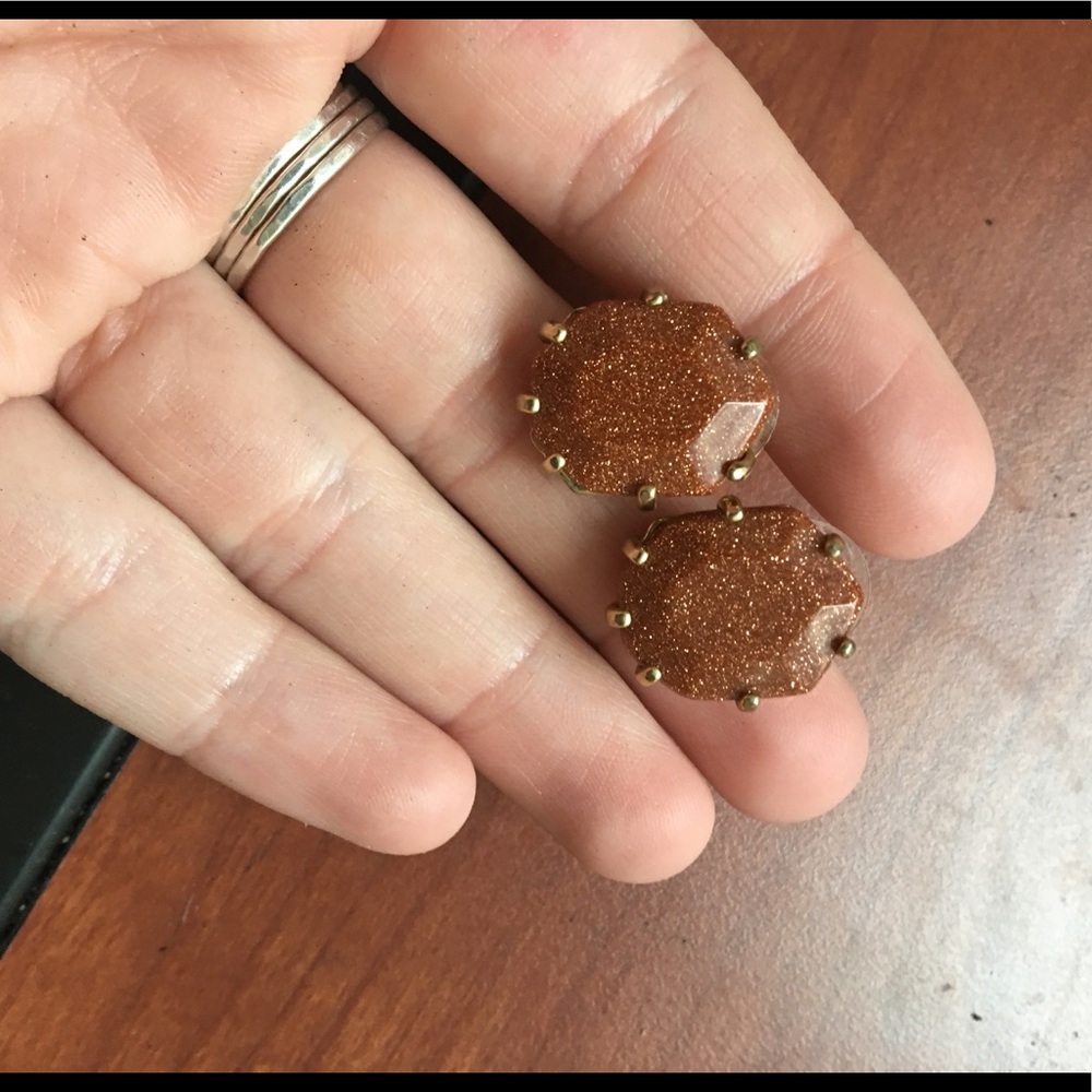 Kendra Scott goldstone stud earrings